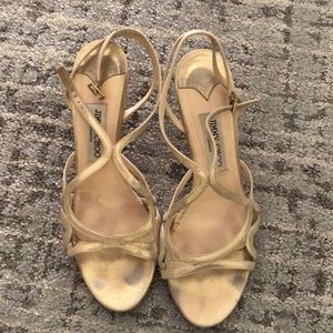 Glittery Jimmy Choo evening sandals